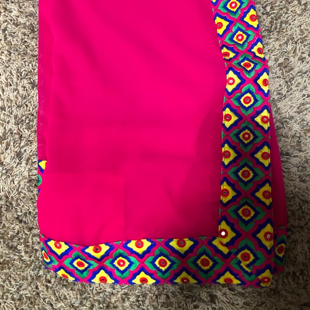 Sari with boarder